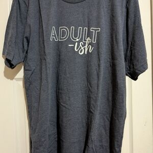 Adult -ish Bella Canvas Gray Short Sleeve Tee L